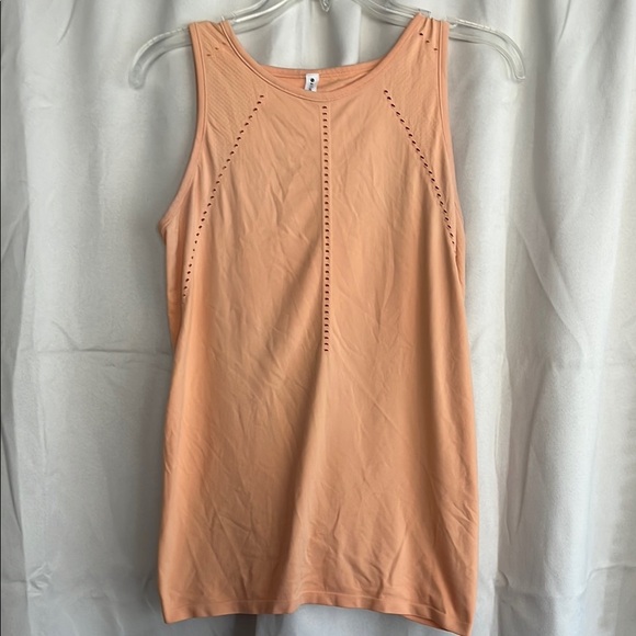 Athleta Foothill Seamless Tie Back Tank Top Energetic Peach Size Small - Picture 4 of 7